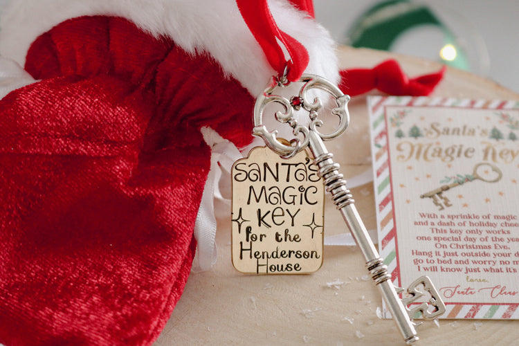 Personalized Magic Santa Key Ornament