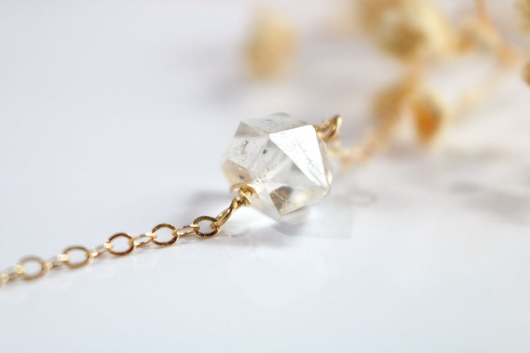 Herkimer Diamond Necklace - TickleBugJewelry