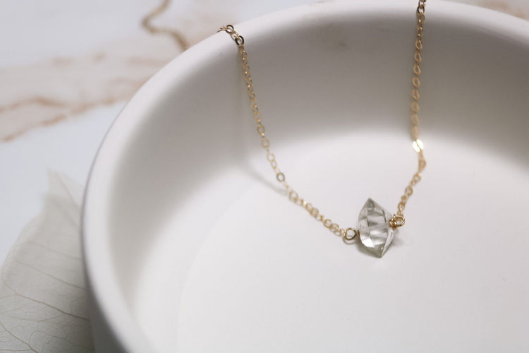 Herkimer Diamond Necklace - TickleBugJewelry