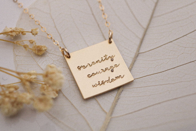 Serenity Prayer Necklace - TickleBugJewelry