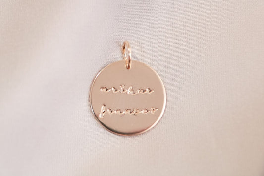 5/8" Large Name Disc Charm