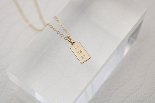 Date Tag Necklace