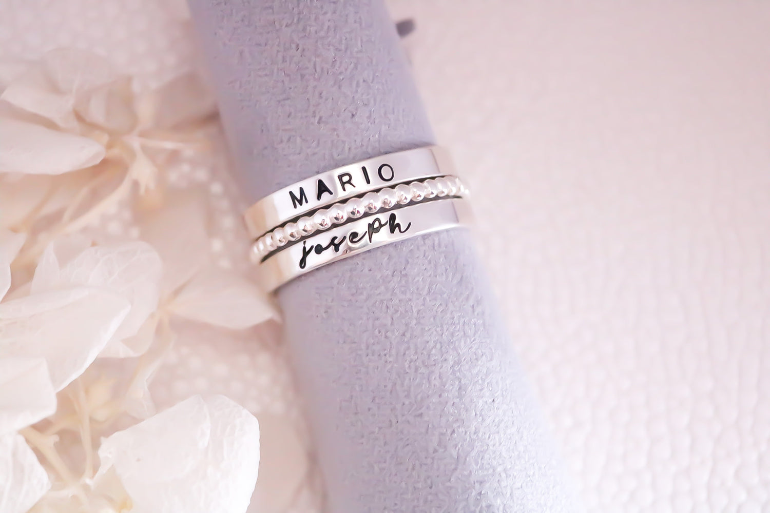Buy Personalized Engraved Ring for Her Custom Initial Ring Stackable  Sterling Silver Name Rings Anniversary Trendy Jewelry Gift for Women Online  in India - Etsy