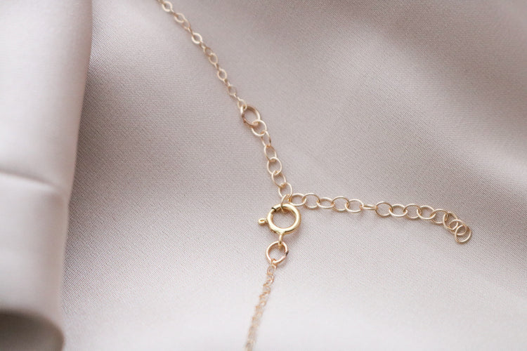 Oval Initial Necklace with Cubic Zirconia