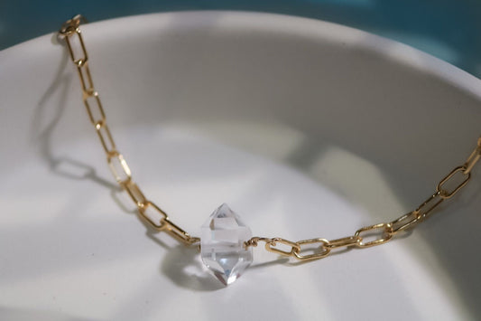 Herkimer Diamond Bracelet - TickleBugJewelry