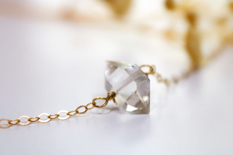 Herkimer Diamond Necklace - TickleBugJewelry