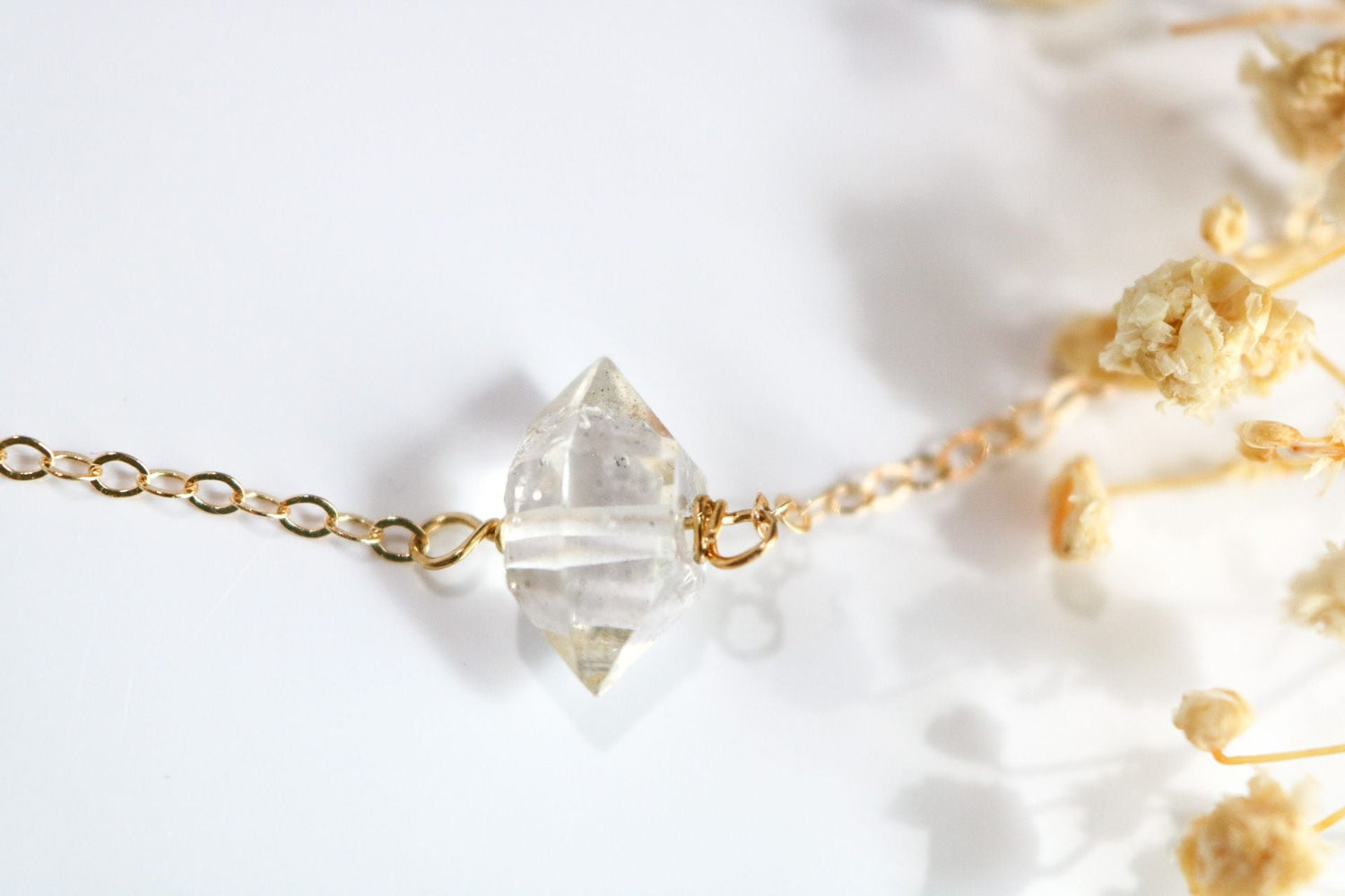 Herkimer Diamond Necklace - TickleBugJewelry