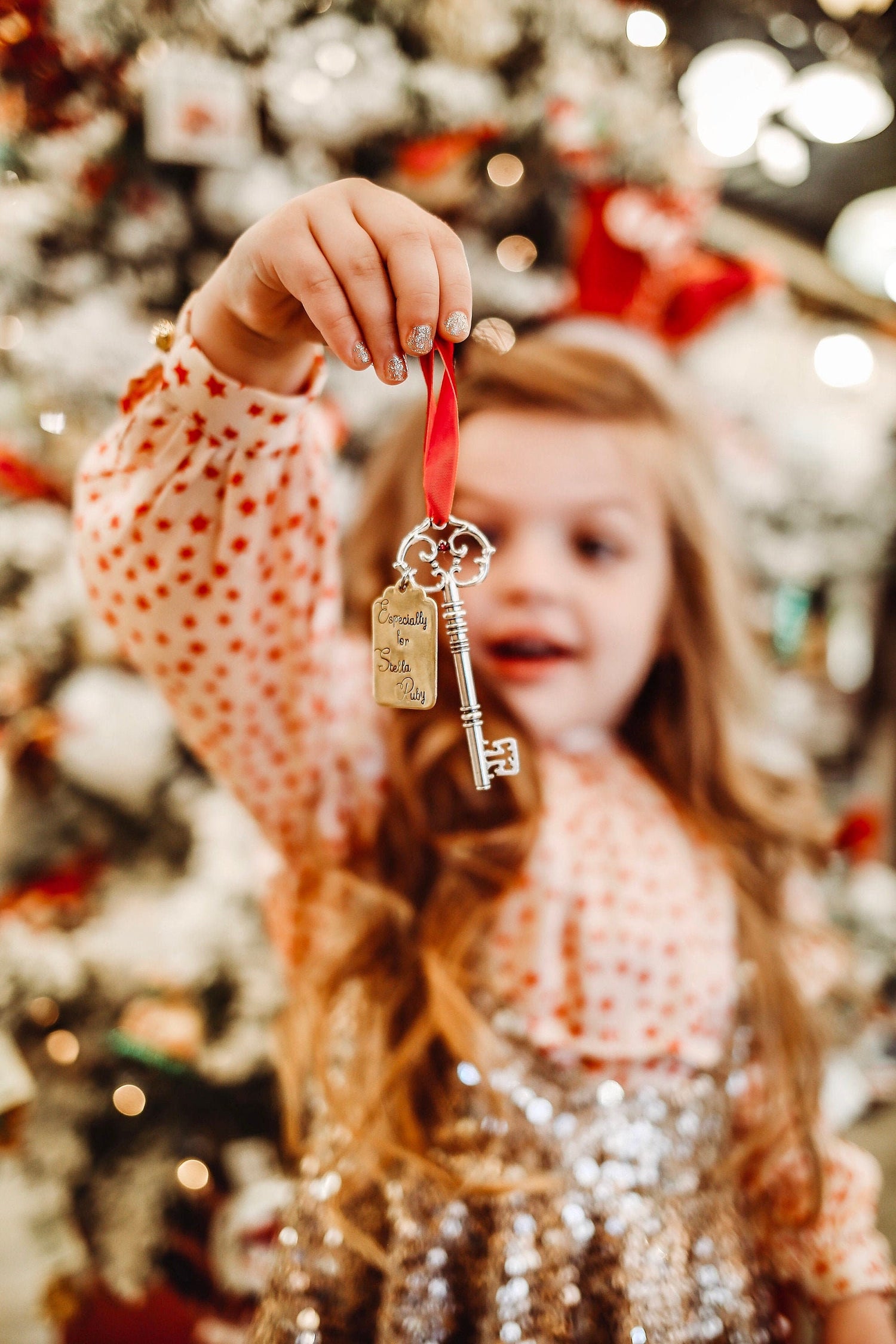 Magic Santa Key Ornament, Personalized Santas Magic Key, Custom Magic Key for Home with No Chimney, Christmas Eve Gift for Kids