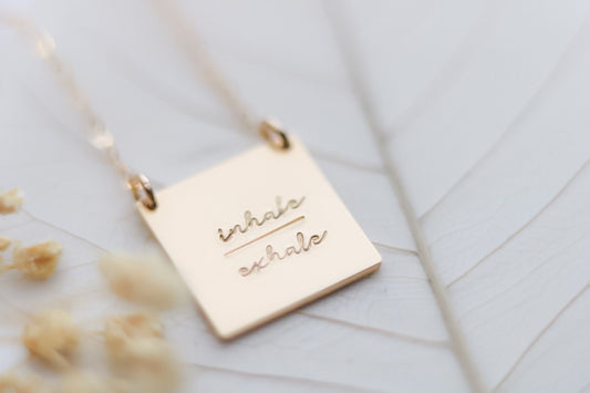 Inhale Exhale Necklace - TickleBugJewelry