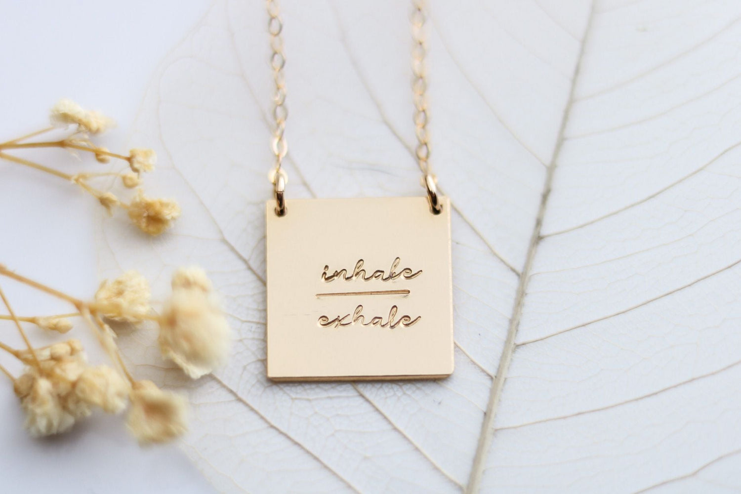 Inhale Exhale Necklace - TickleBugJewelry