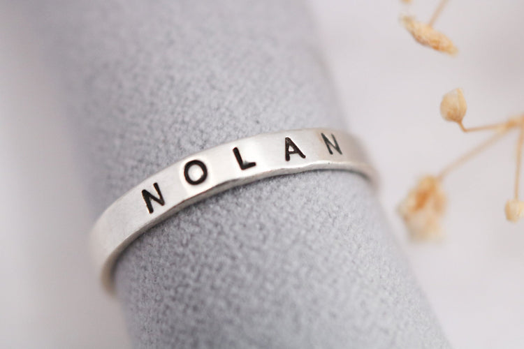 Sterling Silver Name Ring - Script Font