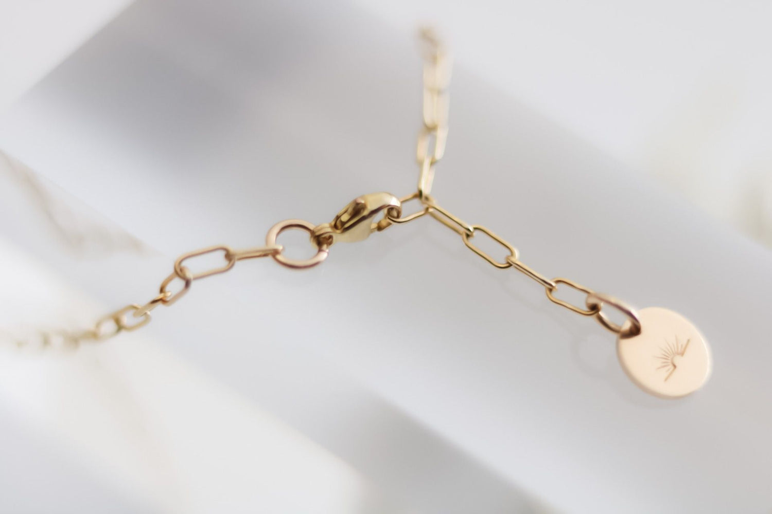 Paperclip Chain Dangle Bracelet - TickleBugJewelry