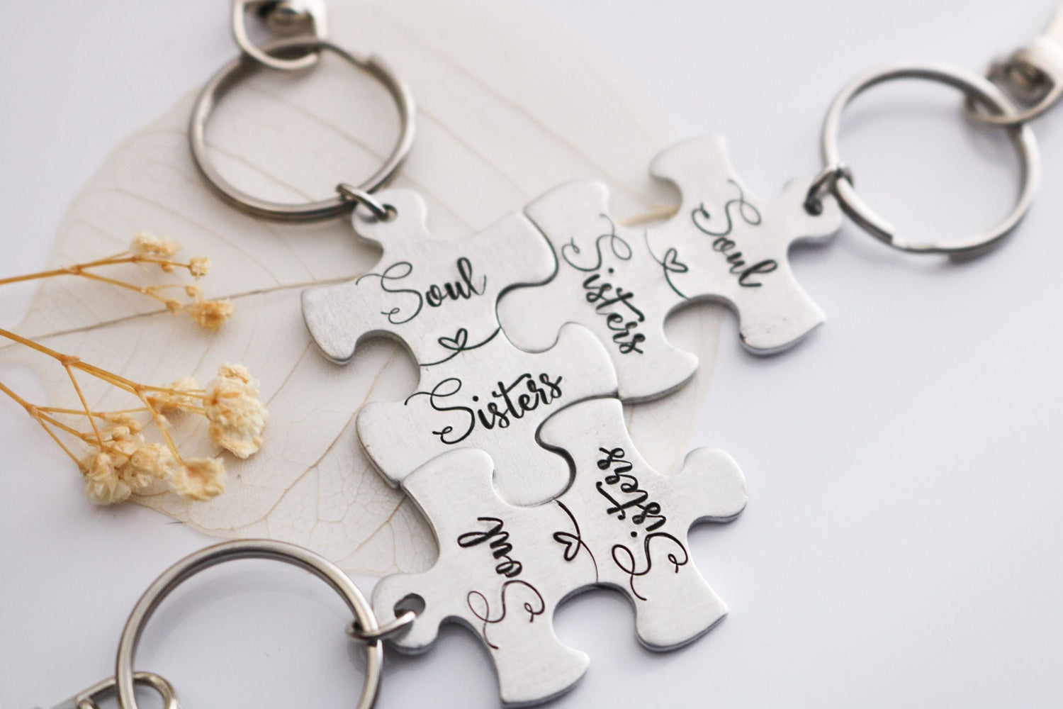 Soul Sisters Keychain - TickleBugJewelry