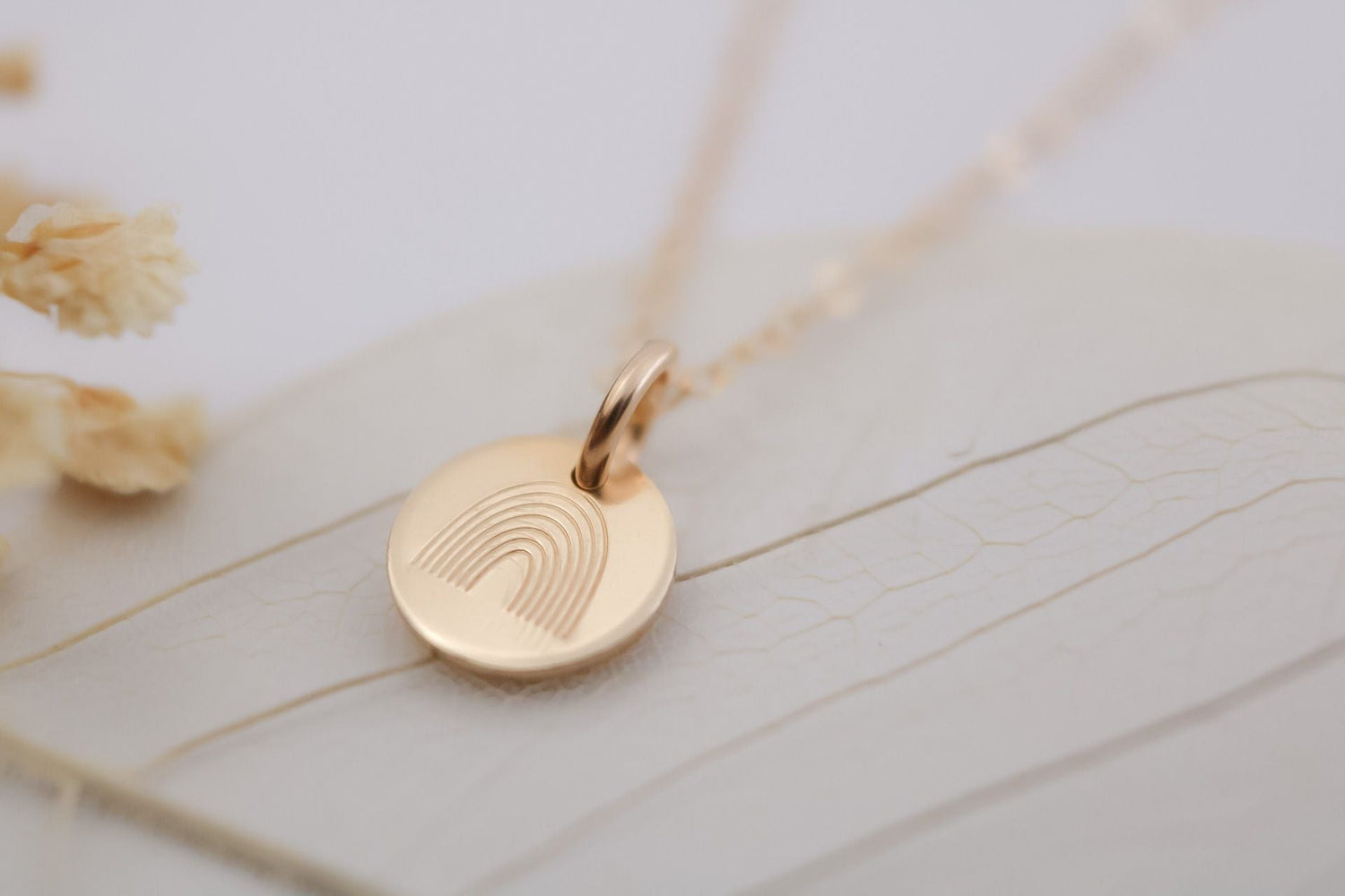 Tiny Design Disc Necklace - TickleBugJewelry